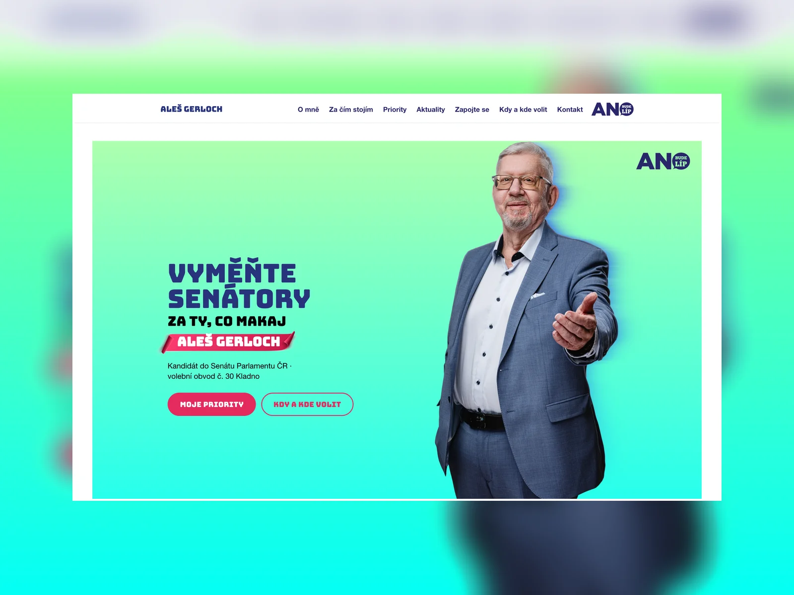 alesgerloch.cz — digitální kampaň do Senátu